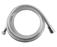 AQUALINE LASER plastová sprchová hadice, 200cm, chrom/bílá