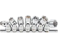 BGS Klíče nástrčné kloubové, vnitřní čtyřhran 10 mm (3/8&quot;), 3/8&quot;–3/4&quot; mm, palcové velikosti