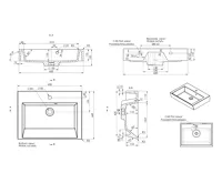 SAPHO ORINOKO umyvadlo, litý mramor, 60x45cm, bílá (6)