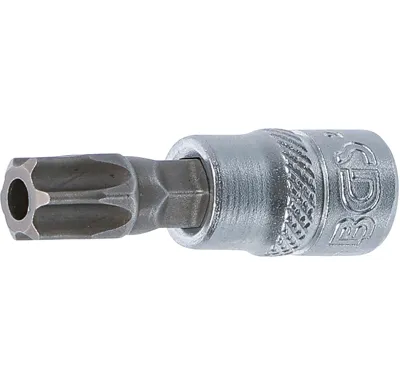 BGS Hlavice zástrčná 1/4" pro T-profil T50 s vrtáním