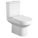 AQUALINE VERMET WC kombi, spodní/zadní odpad, bílá