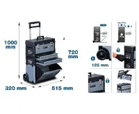 BGS Montážní vozík | pojízdný | 111 ks nářadí (1)