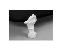 POLYSAN FOXTROT volně stojící vana 170x75x64cm, nohy bílé, černá/bílá (1)