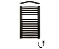 Koupelnový radiátor elektrický Thermal KDO-E 450/ 720 - 300W, pravý - černý mat