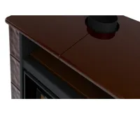 HS Flamingo Kachlová kamna AQUAFLAM VARIO ® PERU 11/5kW, kachle hnědá, elektronická regulace (14)