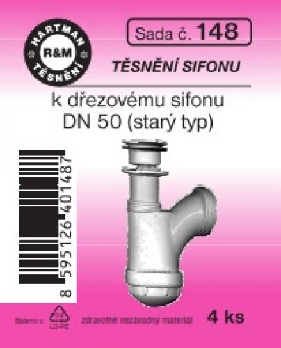 Hartman sada č. 148: sada těs.k starému dřez.sifonu - dn 50
