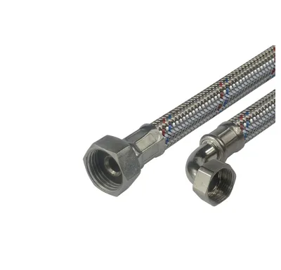 Připojovací hadice 13x18, FxF, 3/4"x 3/4" s kolínkem, 300 cm, nerez opletení