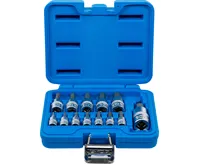 BGS Sada nástrčných hlavic | 6,3 mm (1/4&quot;) / 10 mm (3/8&quot;) / 12,5 mm (1/2&quot;) | vnitřní šestihran