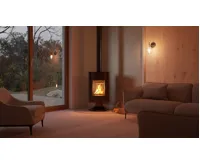 HS Flamingo Krbová kamna MASTERFLAMME ® Medie II, hnědá - sametová (12)