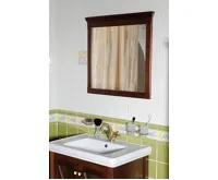 SAPHO CROSS zrcadlo v dřevěném rámu 70x80cm, buk (3)