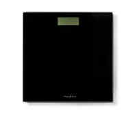 Digitální osobní váha s max. nosností 150kg, tvrzené sklo, černá (13)