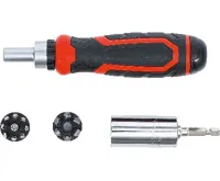 BGS Sada přesných bitů / multifunkčních vložek, s ráčnovou otočnou rukojetí, přepínací, 17dí (2)