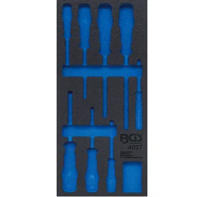 BGS Modul - šroubováky VDE + zkoušečka, prázdný, BGS č. 4037