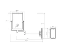 SAPHO Kosmetické zrcátko závěsné, 150x205mm, oboustranné, chrom (2)