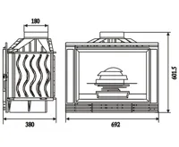 HS Flamingo Laudel  700 ARENA Krbová vložka - s klapkou 6772-55 (2)