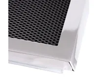 HS Flamingo Krbová mřížka 16x16 cm, chrom s žaluzií (1)