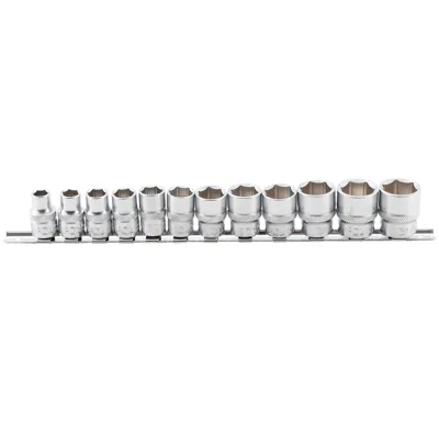 BGS Hlavice nástrčné 3/8", 6ti hranné 8,0-19 mm, 12 dílů