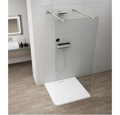 POLYSAN ESCA CHROME jednodílná sprchová zástěna do prostoru, čiré sklo, 1100 mm