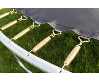 GoodJump 4UPVC zelená trampolína 305 cm s ochrannou sítí + žebřík + krycí plachta (8)