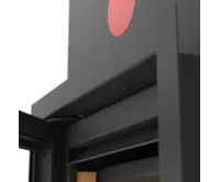 HS Flamingo Krycí rámeček krbové vložky FLAMINGO S5, 46 mm, černý (2)