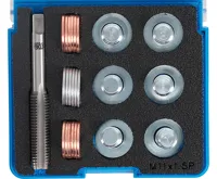 BGS Sada na opravu závitů olejových van, M11 x 1,5, 6 ks zátek BGS Sada na opravu závitů olejových van, M11 x 1,5, 6 ks zátek