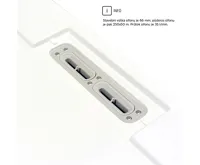 Čtvrtkruhová sprchová vanička s hran. krytem sifonu, 90x90x3cm, vč. sifonu, bez nožiček, litý mramor (5)