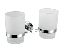 NOVASERVIS Dvojitý držák kartáčků a pasty sklo Mephisto chrom - 6857,0 NOVASERVIS Dvojitý držák kartáčků a pasty sklo Mephisto chrom - 6857,0