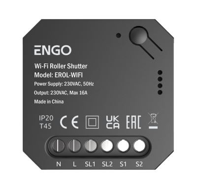 ENGO Controls Ovladač rolet EROL-WIFI pro systém ENGO Smart, TUYA