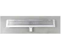 GELCO MANUS ONDA nerezový podlahový žlab s roštem, ke stěně, L-650, DN50 (3)