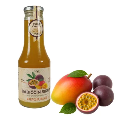 Nature NoTea s.r.o. Babiččin sirup Maracuja & Mango 0.5l