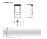 ABX Baltik 8 Krbová kamna - šedý plech | AKCE Zdravá láhev 0,7l (1)