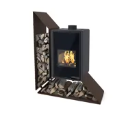 HS Flamingo Krbová kamna FLAMINGO DELUXE ® KAMPA levá, hnědá - sametová HS Flamingo Krbová kamna FLAMINGO DELUXE ® KAMPA levá, hnědá - sametová