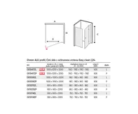 NOVEA Sprchový kout, čtverec, 100 cm, chrom ALU, sklo Čiré, dveře pravé a pevný díl (6)