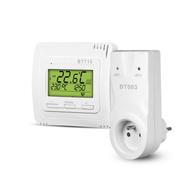 ELEKTROBOCK Bezdrátový termostat digitální  BT713 s přijímačem do zásuvky