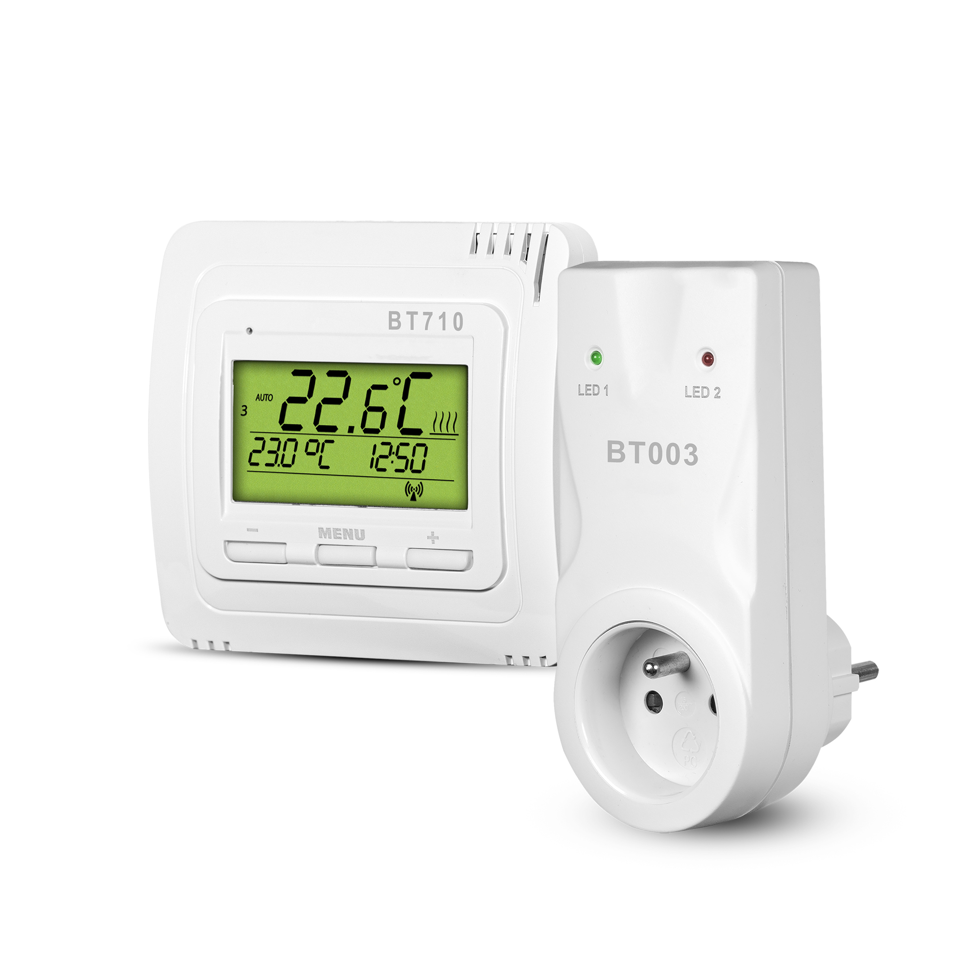 ELEKTROBOCK Bezdrátový termostat digitální BT713 s přijímačem do zásuvky