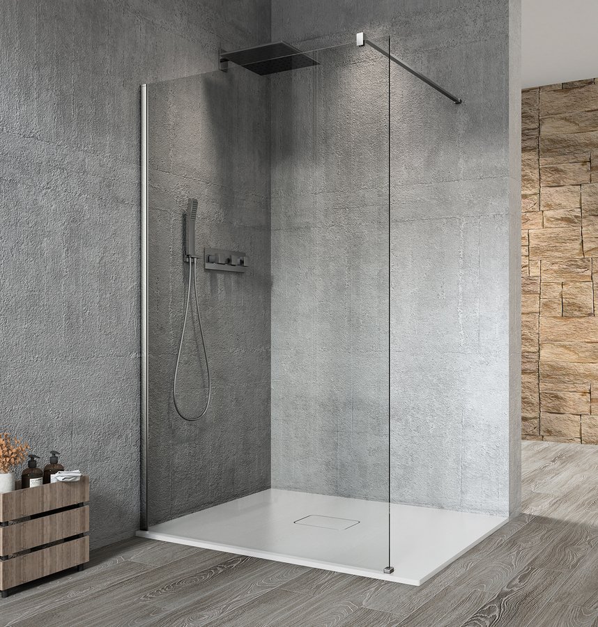 GELCO VARIO CHROME jednodílná sprchová zástěna k instalaci ke stěně, čiré sklo, 1400 mm