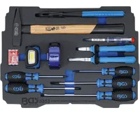 BGS Pěnová vložka pro BGS BOXSYS1 & 2: sada kladiva, kleští, šroubováků, 12dílná BGS Pěnová vložka pro BGS BOXSYS1 & 2: sada kladiva, kleští, šroubováků, 12dílná