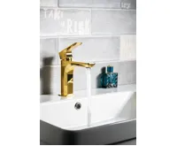 SAPHO SPY stojánková umyvadlová baterie, zlato (5)