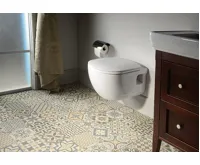 SAPHO BRILLA CLEANWASH závěsná WC mísa s bidetovou sprškou, Rimless, 36,5x53cm, bílá (9)