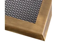 HS Flamingo Krbová mřížka 10x20 cm, mosazná patina (1)