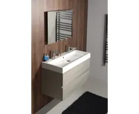 SAPHO ORINOKO dvojumyvadlo, litý mramor, 100x42 cm, bílá (7)