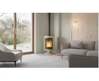 HS Flamingo Krbová kamna MASTERFLAMME ® Medie II, olivová (24)