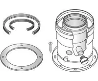 Thermona Příruba ø 80/105 na 80/125 PP s odběry