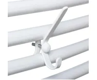 AQUALINE Háček na otopné trubkové těleso, bílá