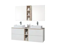 Aira desk, koupelnová skříňka, bílá, 2 zásuvky, 810x530x460 mm (8)