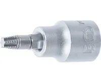 BGS Nástrčná hlavice pro povolení poškozených šroubů | vnitřní čtyřhran 6,3 mm (1/4&quot;) | pro de