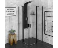 POLYSAN ZOOM BLACK čtvercová sprchová zástěna 900x900mm, čiré sklo POLYSAN ZOOM BLACK čtvercová sprchová zástěna 900x900mm, čiré sklo