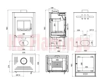 HS FLAMINGO Krbová kamna FLAMINGO ® KUALA olivová (5)