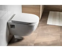 AQUALINE Závěsné WC Nera s podomítkovou nádržkou do sádrokartonu a tlačítkem Geberit, bílá (6)