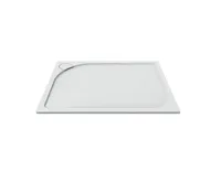 NOVEA Sprchový set, obdélník, 120x80 cm, chrom ALU, sklo Čiré, vanička z litého mramoru, sifon (8)